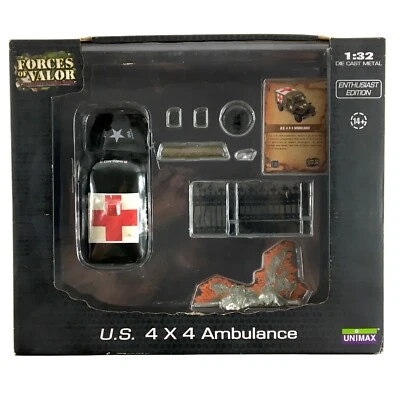Camión ambulancia Dodge WC-54 4x4 1:32 Unimax Toys Forces of Valor Segunda Guerra Mundial Ejército de Estados Unidos Foto 1 de 4