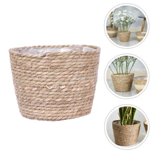 Woven Seagrass Basket Flower Girl Basket Seagrass Picnic Basket - Picture 1 of 12