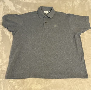 Lacoste Shirt Mens Classic Fit Short Sleeve Polo Size 9 4XL Casual Blue - Picture 1 of 10
