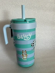 Bluey 18oz Stripes Stainless Steel Vacuum Insulated Tumbler leak Proof Valve New - Picture 1 of 13