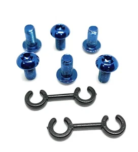 Paquete de 6 pernos de aleación Ti M5 x10mm de AZUL. Tornillos para rotor, botella de agua, etc. - Imagen 1 de 4