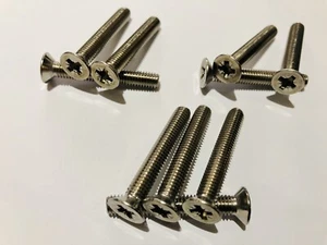 Tornillos M6 6mm X40 A2 Acero Inoxidable Pozi Contrahundido M/c Posi Csk Tornillo DIN 965 - Imagen 1 de 1