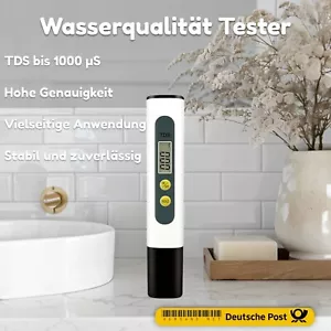 TDS Messgerät Tester für Trinkwasser Leitwertmessgerät Wassertest DE - Bild 1 von 2