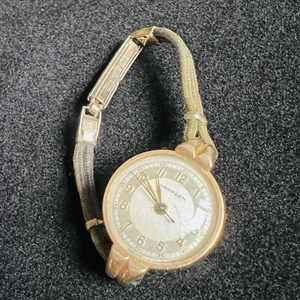 Antique 14kt Solid Gold Art Deco Hampden Womens Watch 14 grams Scrap/Wear Untest - Picture 1 of 8