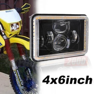 4x6" LED Headlight DRL Hi-Lo Beam Turn Light For Suzuki DRZ400SM DRZ400S DRZ250 - Picture 1 of 12