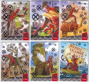 2018 Fleer Ultra X-Men: Complete Deadpool Around the World Silver Foil Set (10)