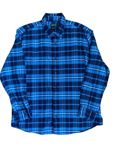 Orvis Classic Fit Flannel Men's XL Button Down Long Sleeve Blue Plaid - Picture 1 of 8