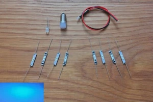 Onkyo M504 VU meters replacement lights LED lamps bulbs upgrade kit set BLUE - Picture 1 of 5