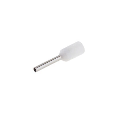 SEKI 100 Stk. Aderendhülsen weiss 0,50mm² isoliert Kabel Endhülsen 0,5mm²