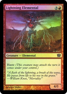 MTG FOIL Lightning Elemental  - 9th Edition #201 - Picture 1 of 1