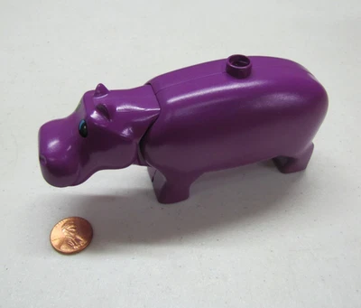 Lego Duplo Púrpura Adulto Hipopótamo Hipopótamo Animal Zoo Repuesto Dacta De Colección Foto 1 de 4