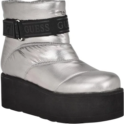 Botas de nieve Guess Jilona 2 para mujer gris imitación cuero punta redonda plataforma LION52 Foto 1 de 4