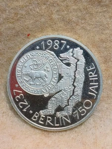 GERMANY ~ 1987 ~ 10 MARK ~ SILVER ~ BERLIN ANNIVERSARY ~ PROOF - Picture 1 of 2