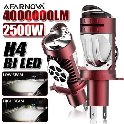 H4 Bi LED Proyector Lente LED Coche Faro Bombilla 2500W Turbo Auto Antiniebla Bombilla Foto 1 de 4