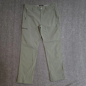 Orvis Men's Hiking Pants Cordura Nylon Fabric Zip Pocket Green Sz 34 x 30 - Picture 1 of 11