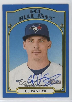 2021 Heritage Minor League Edition Real One Blue Border /99 CJ Van Eyk Auto - Image 1 of 2