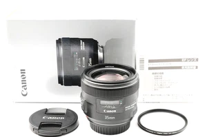[Near Mint Box] Canon EF 35mm f/2 IS USM Wide Angle Lens w/Caps From JAPAN - Picture 1 of 13
