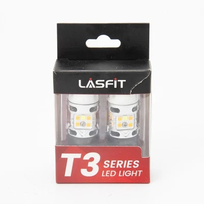 LasFit T3 Amber LED Turn Signal Bulbs 12V 4000LM Pair Open Box - Image 1 of 3