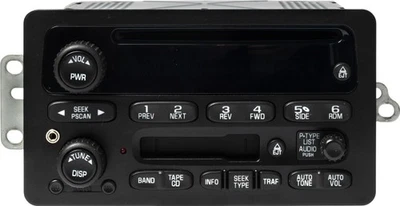 Chevrolet Blazer 2002-03 AM FM radio reproductor de CD casete actualización auxiliar 15091317 UN0 Foto 1 de 4