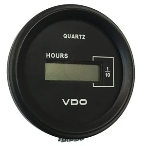 VDO Cockpit Marine 52mm (2-1/16") LCD Hourmeter - Black Dial/Chrome Bezel - Picture 1 of 1