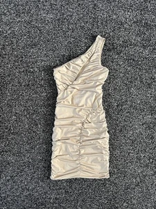 Oh Polly Beige Dress Size 6 - Picture 1 of 4