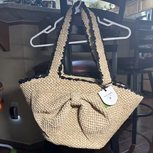 Kate Spade x Target "Raffia Bow Tote Bag" (Natur / Neu mit Etikett) - Bild 1 von 12