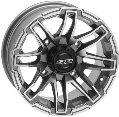 QuadBoss Stryker Wheel, 14x7 - 5? Offset - 4/110 - Gunmetal 608466 qbs608466 - Image 1 of 4