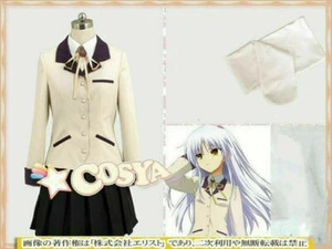 Angel Beats! Kanade Tachibana Cosplay Costume Uniform Custom New - Picture 1 of 7