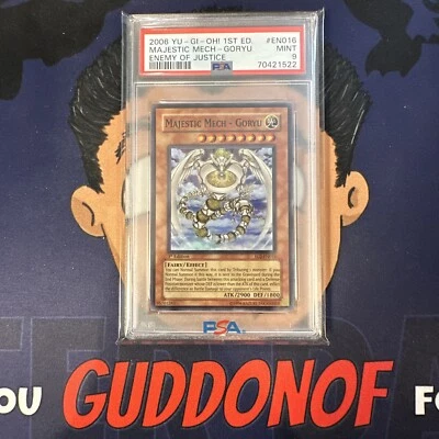 PSA 9 MINT 2006 YU-GI-Oh! Enemy of Justice MAJESTIC MECH-GORYU EN016 1st Edition - Image 1 of 3