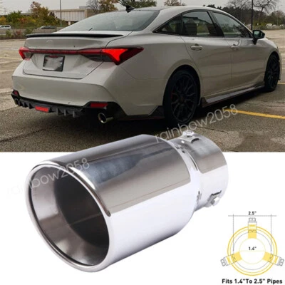 1X Exhaust Pipe Tip Rear Tail Throat Muffler Stainless Steel For Toyota Avalon Foto 1 de 4