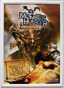 Monster Hunter Freedom RARE PSP 42cm x 59cm Promotional Poster - Picture 1 of 1