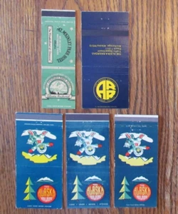 FUNDAS PARA MATCHBOOK RAILWAY COMPANY: LOTE DE 5 FUNDAS VACÍAS PARA FÓSFOROS C19 - Imagen 1 de 2