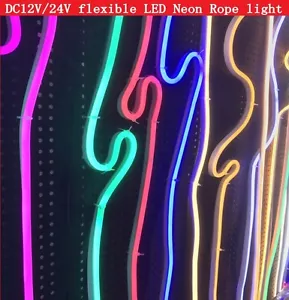 DC 12V 24V Waterproof flexible LED Neon Rope light 2835 120LEDs/m strip 1m -100m - Picture 1 of 10