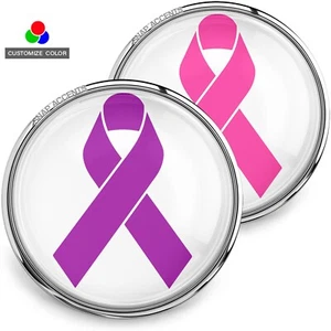 Choose Color | Cancer Snap Jewelry Ginger Charm 18MM Awareness Ribbon Button - Picture 1 of 17