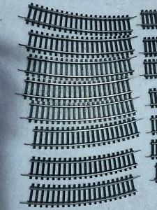 15 PC Piko Train H0 Track Pieces Curved Black - Picture 1 of 10