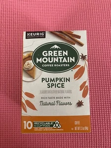 Green Mountain Pumpkin Spice Coffee Keurig 10 K-Cups Pods - Picture 1 of 3