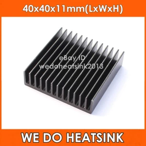 WE DO RADIATOR 5szt 40x40x11mm radiatory aluminiowe czarne do tranzystora LED PC IC - Zdjęcie 1 z 4