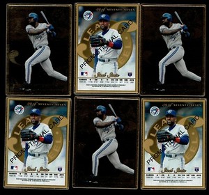 Joe Carter 1996 Donruss Leaf Preferred STEEL SAMPLE/PROMO Card GOLD #59/77