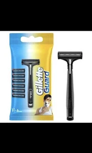 Gillette Guard Classic Razor handle With Blade Plus Extra 4 Blades / Cartridges