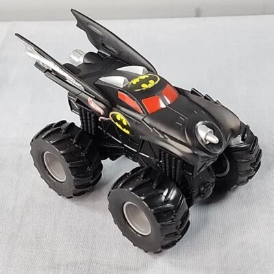 Batman 2003 Mattel HotWheels Black Monster Truck Batmobile Friction Car 5.5” B1 - Image 1 of 4