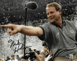 MIKE HOLMGREN Signed Autographed 8x10 Photo Beckett BAS COA Green Bay Packers - Picture 1 of 2