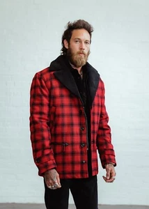Chaqueta de CAZA LEÑADOR ROCKABILLY estilo años 50. ABRIGO DE LANA PARA HOMBRE. TALLA GRANDE. - Imagen 1 de 7