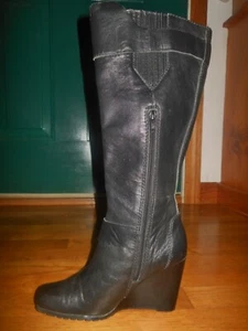 ANA A New Approach knee high leather boots Women's sz 6.5 M Excellent cond - Picture 1 of 6