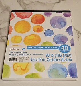 CREATOLOGY Watercolor pad 12' x 12" 90 LB 38 Sheets Medium Weight - Picture 1 of 1