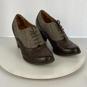 G.H. Bass & Co Women's Oxfords Lace Up Tweed 7.5 Vintage - Picture 1 of 10