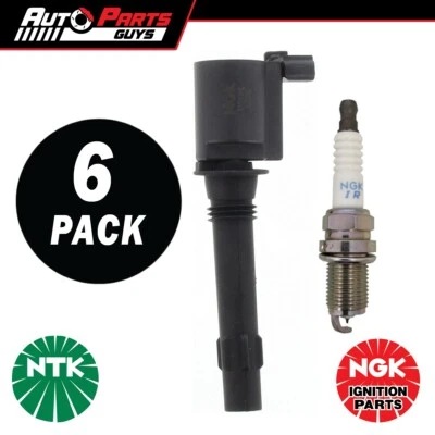 NGK Ignition Coil & Spark Plug Set fits Ford Falcon BF 4.0L /102005 - 04/2008 - Image 1 of 2
