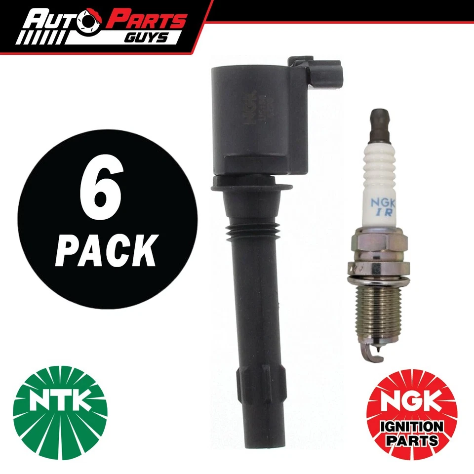 NGK Ignition Coil & Spark Plug Set fits Ford Falcon BF 4.0L /102005 - 04/2008 - Image 1 of 2