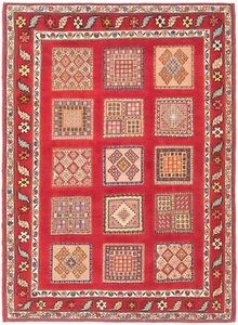 Nimbaft 144x105 cm Handgeknüpfter Perserteppich Nomadic Orient Carpet Rug - Bild 1 von 13