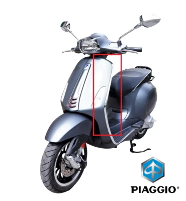 Chrom Leiste Beinschild links original Piaggio Vespa Primavera Sprint 50 125 - Bild 1 von 4