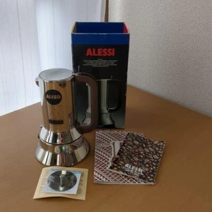 ALESSI Espressokocher 9090 unbenutzt Edelstahl Designed by Sapper Top Zustand - Bild 1 von 10